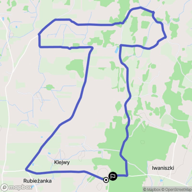 Łatwa, 7,9km trasa turystyczna rozpoczynająca się w Klejwach.\n - Klejwy