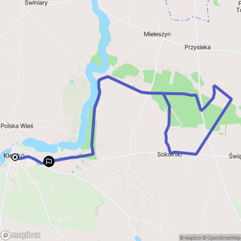 Trudna, ale warta trudu wspinaczka po górze w Kłecku (22,4 km) - Kłecko