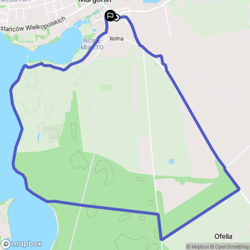 Ścieżka wzdłuż rzeki z poziomem trudności średnim - 8,1 km (Margonin) - Margonin