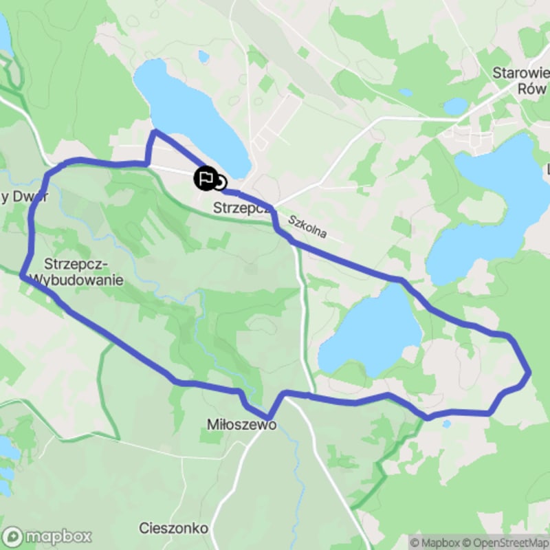 Średni poziom trudności, 10.2 km dystansowy spacer od Strzepcza - Strzepcz