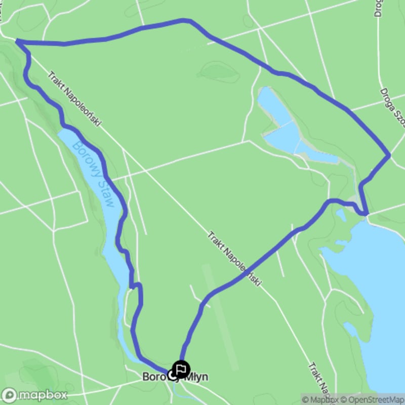 Ścieżka średnio trudna, 8,3 km długa - spacer z Sierakowa - Sieraków