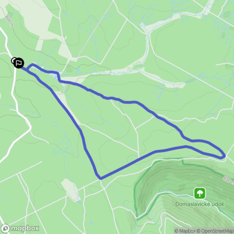 Łatwa, 6.3 km dystans rajdu turystycznego w Oseku - Osek