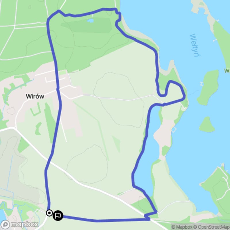 Spacer łatwy o długości 7,2 km w Wiróweku - Wirówek