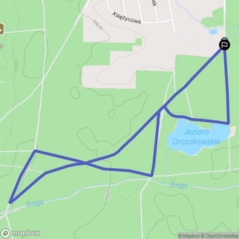 Łatwa pieszałka w Droszkowie o dystansie 4,2 km - Tours des pięknych zagajników - Droszków
