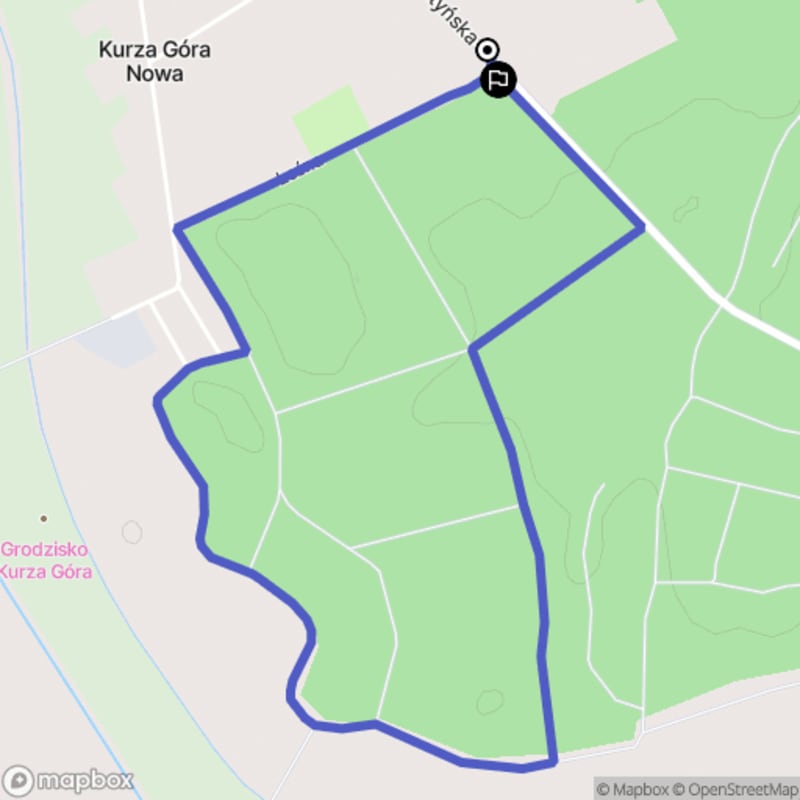 Łatwa, 4.2 km trasa turystyczna rozpoczynająca się w Koscianie.\n - Koscian