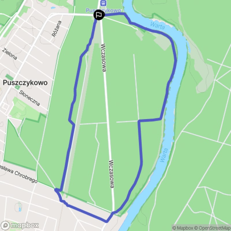 Łatwa, 5,6km dystansowa wędrówka turystyczna z Puszczykowo - Puszczykowo