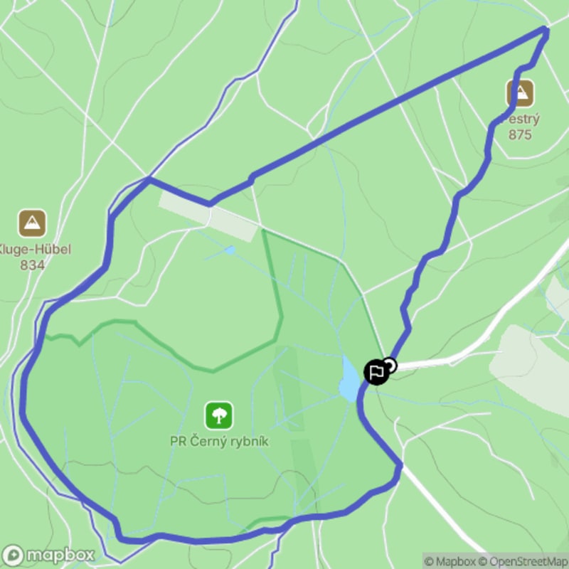Spacer w Klínie o dystansie 5,7 km i poziomie trudności łatwym - Klíny