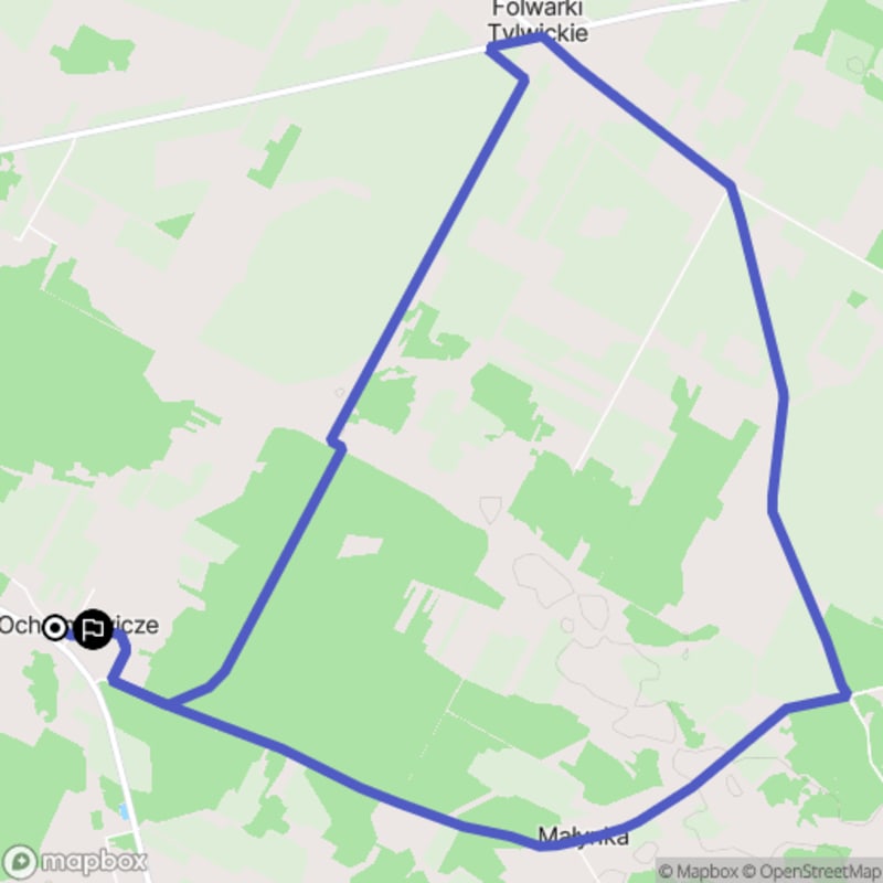 Ścieżka wzdłuż rzeki z poziomem trudności średnim - 10,7 km, rozpoczynająca się w Ochremowiczach. - Ochremowicze