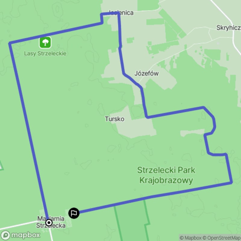 Wspinaczka po trudnym szlaku z Maziarni Strzeleckiej na odległość 19 km - Maziarnia Strzelecka