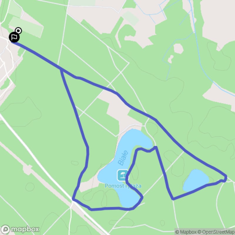 Łatwa, 6.9km trasa turystyczna rozpoczynająca się w Wydminach - Wydminy