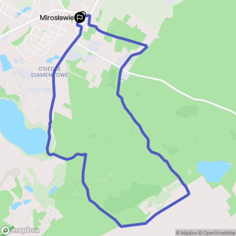 Ścieżką przez Mirosławiec na poziom średniej trudności, dystans 9,8 km - Mirosławiec