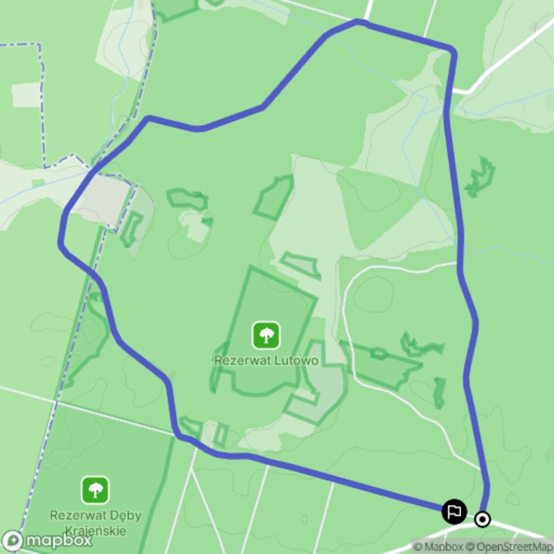 Łatwa, 7.6km dystansowa wędrówka turystyczna z Lutówki - Lutówko