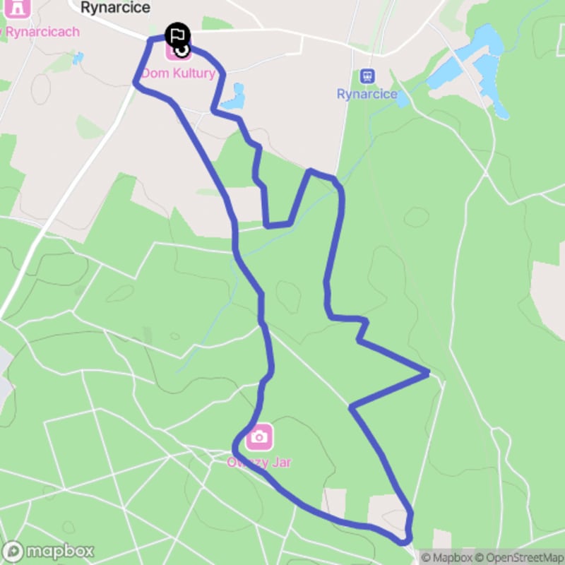 Łatwa pieszałka w Rynarcicach (6,3 km) - tytuł w polskim języku. - Rynarcice