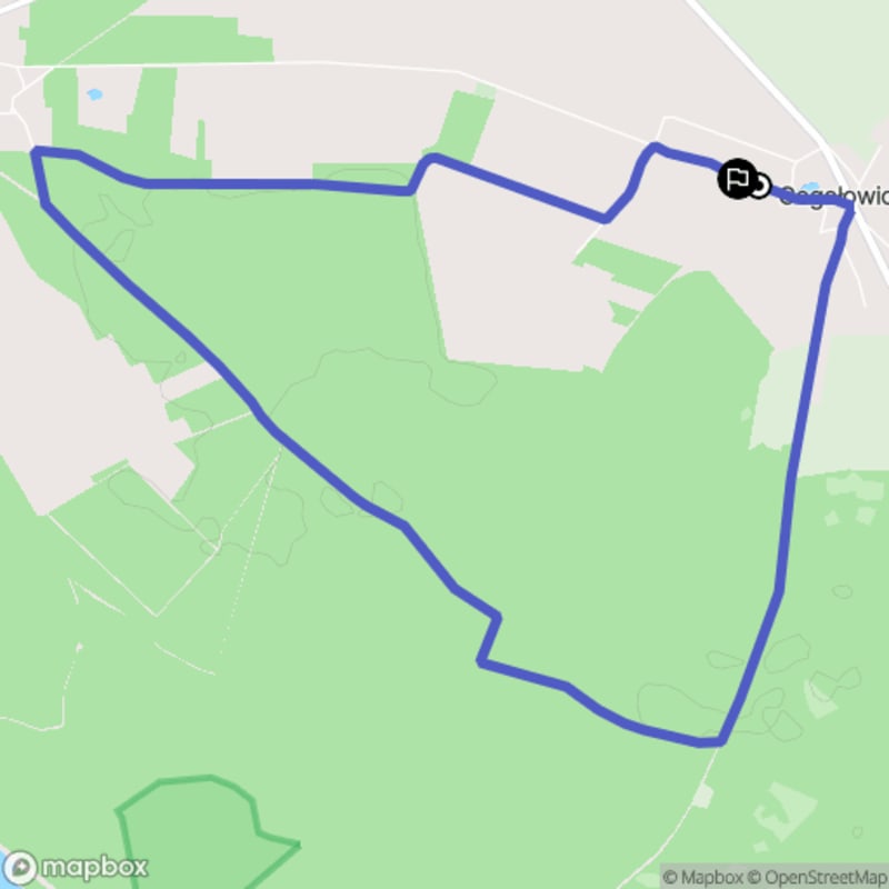 Ścieżka wzdłuż rzeki z poziomem trudności średnim - 9,7 km, Gogołowice (polski) - Gogołowice