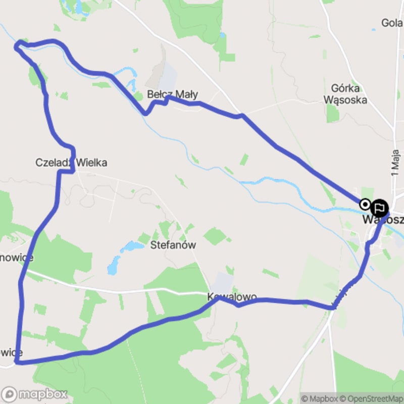 Ścieżka wąskoskalna wąsoński - 16,4 km, poziom trudności - Wąsosz