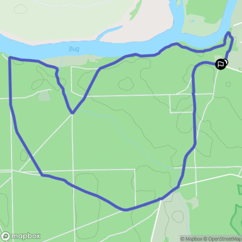Łatwa, 6.2 km dystansowa przechadzka zaczynająca się w Szuminku.\n - Szumin