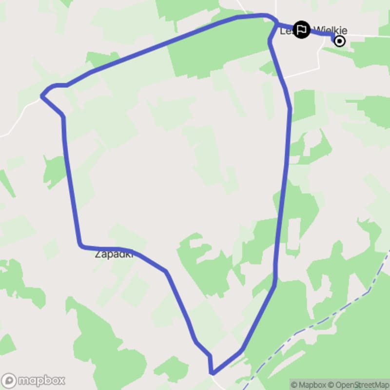 Ścieżka w Lesinach Wielkich - 8,5 km, poziom trudności średni - Lesiny Wielkie