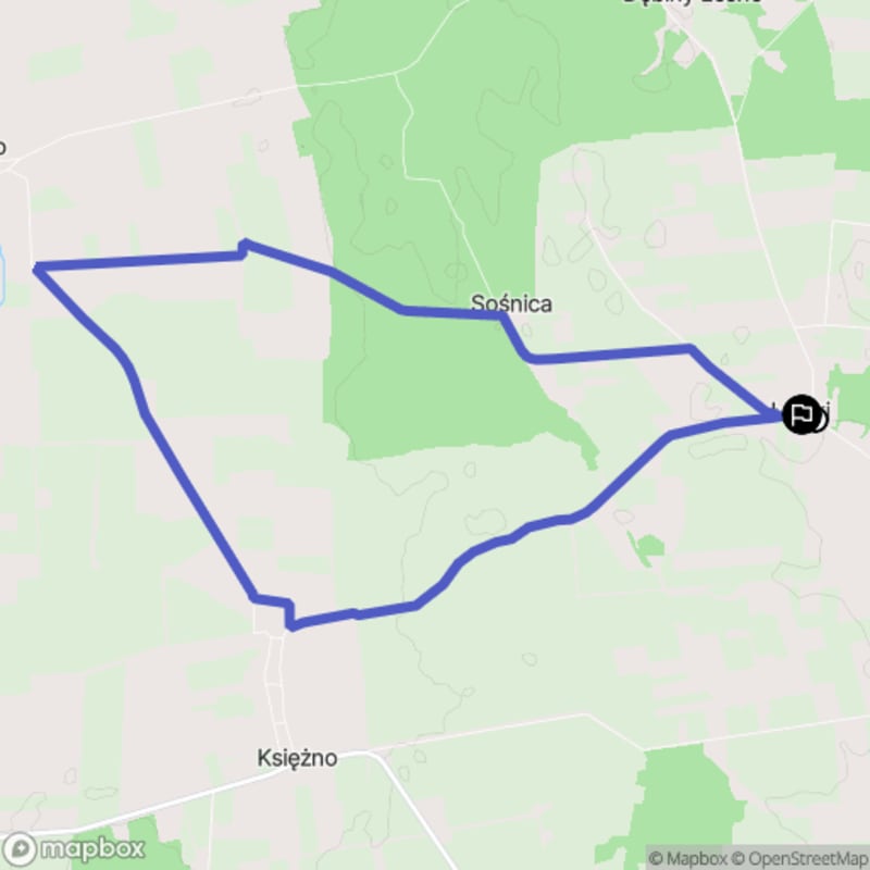 Ścieżka wzdłuż Ławek o średniej trudności, dystans 11,2 km - Ławki