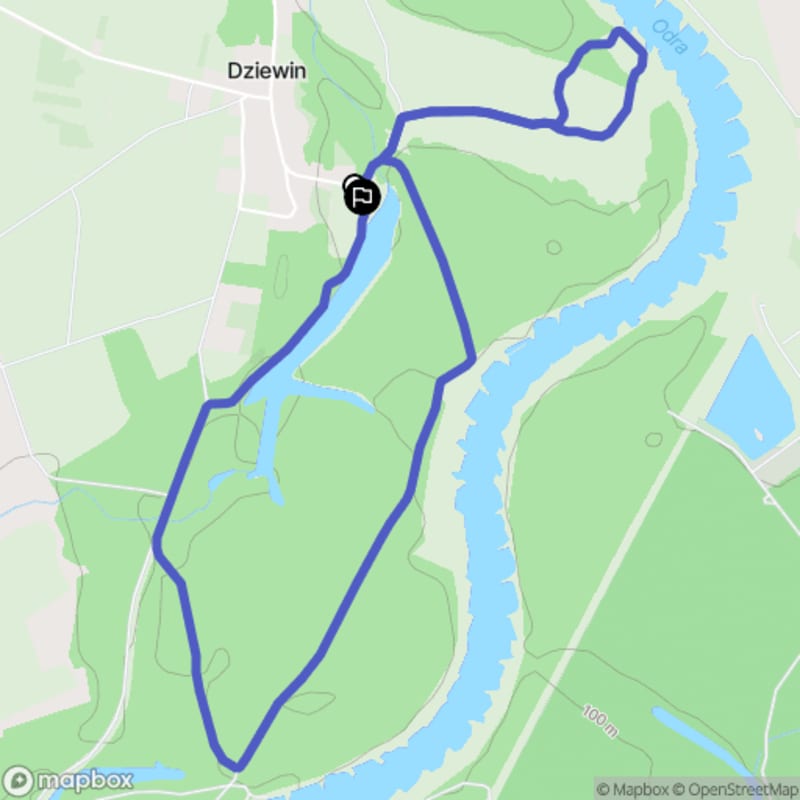 Spacer w Dziewinie - łatwa trasy o dystansie 5,9 km - Dziewin