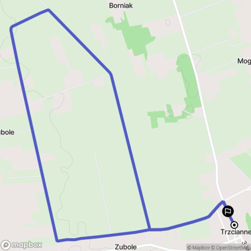 Łatwa wędrówka z Trzciannego na dystansie 6,3 km o poziomie łatwości.\n - Trzcianne
