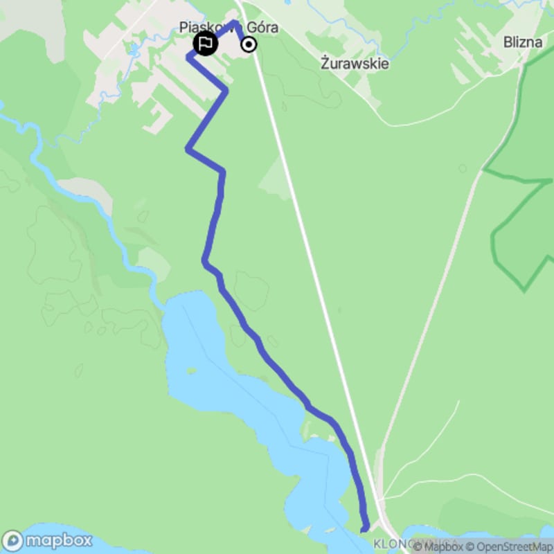Ścieżka wzdłuż rzeki z poziomem trudności średnim - trasa turystyczna rozpoczynająca się w Szczebrze, długość 10 km. - Szczebra