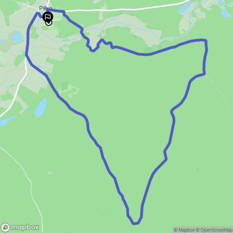 Ścieżką przez Piłkę na poziomie trudności średniej, dystans 14,9 km - Piłka
