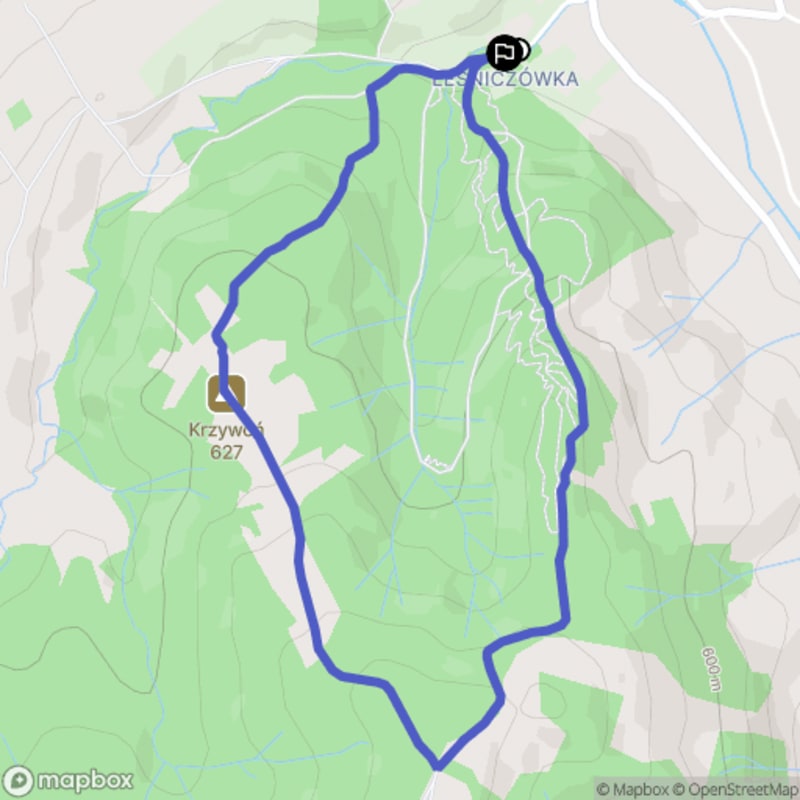 Wymagająca pętla Krzywoń o długości 3,9 km - Rabka-Zdrój