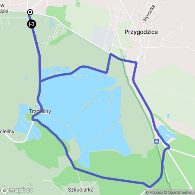 Ścieżka wzdłuż rzeki z poziomem trudności średnim - spacer z Jankowa Przygodzkiego o długości 13,3 km - Janków Przygodzki