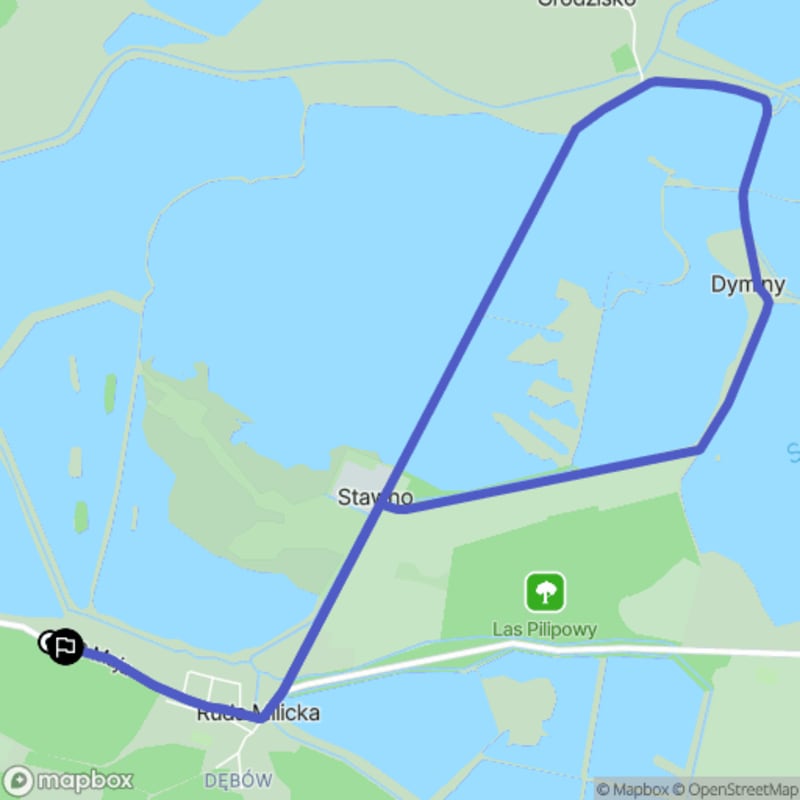 Umiarkowany szlak 8,8 km w Rudzie Milickiej - 2h35 - Ruda Milicka