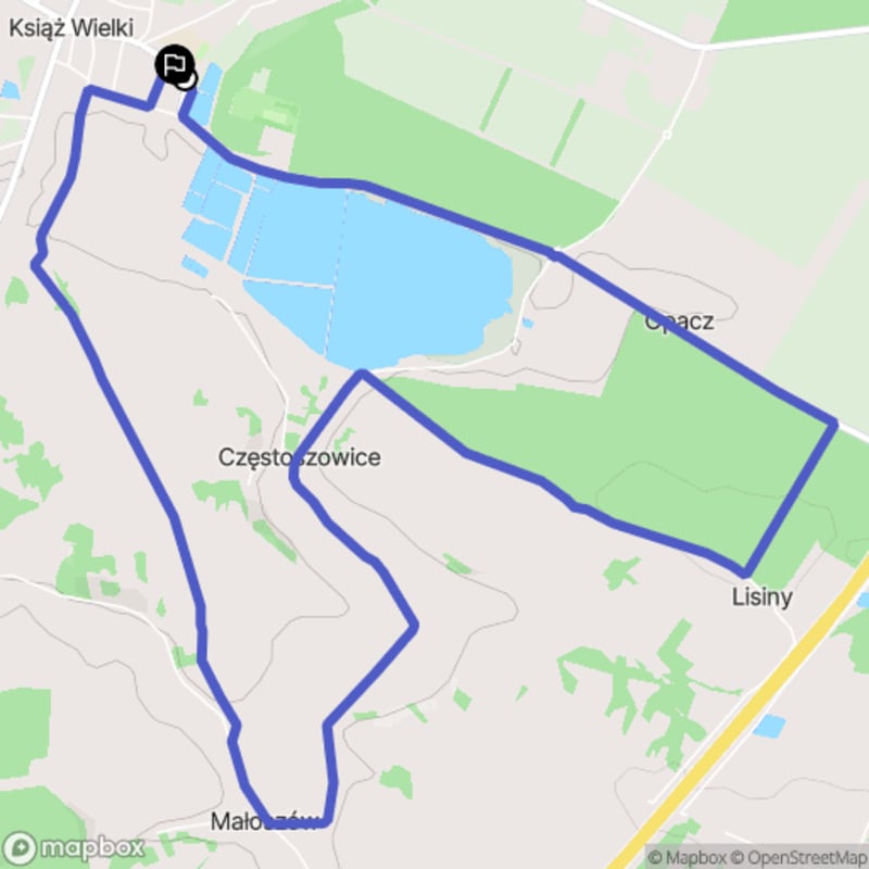 Ścieżka w Książu Wielkim - 10,8 km, poziom trudności średni - Książ Wielki