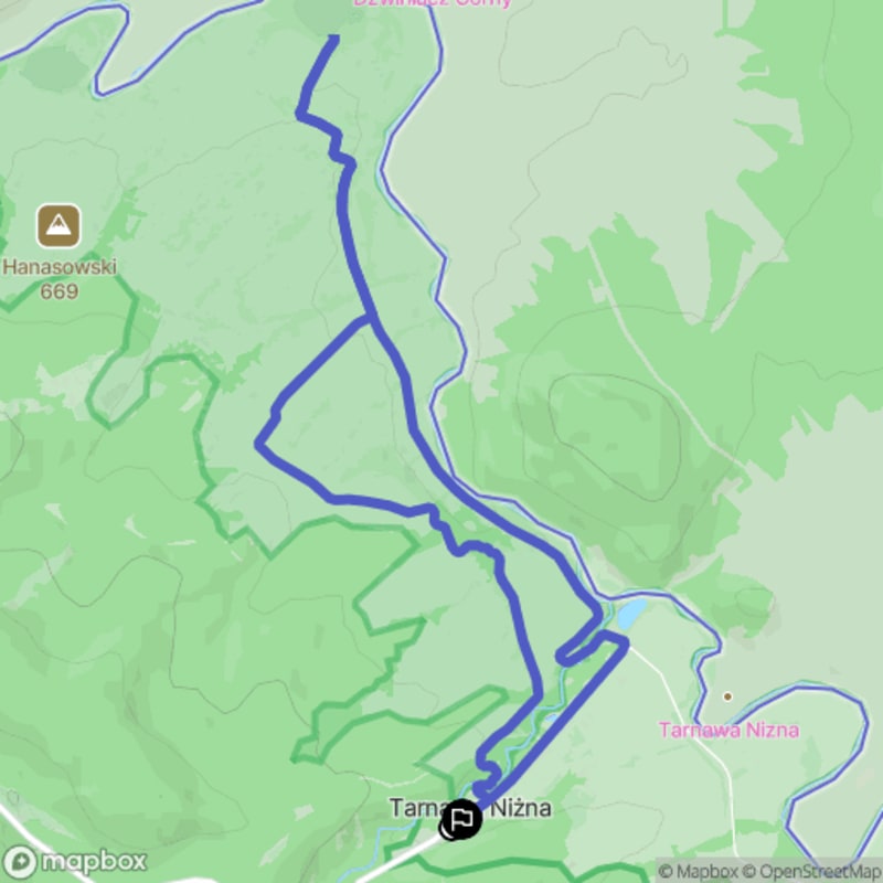 Wymagający szlak przyrodniczo-historyczny o długości 9,5 km w Bieszczadach - Tarnawa Niżna