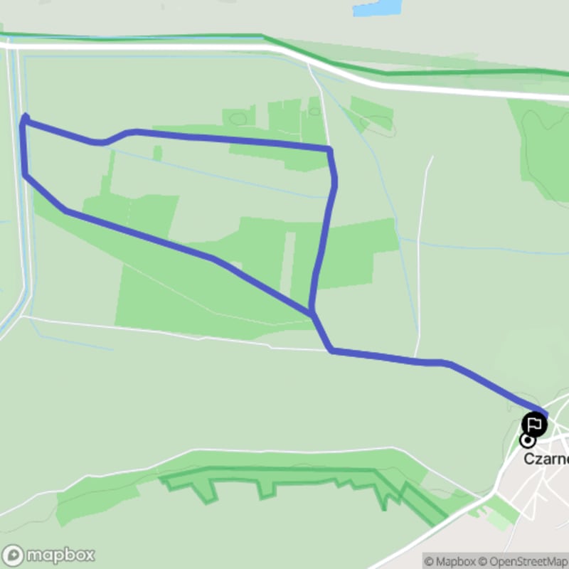 Łatwa, 6.3 km dystans rajdu turystycznego w Czarnowie \n - Czarnów