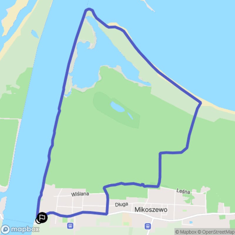 Umiarkowana wędrówka do ujścia Wisły z Mikoszewa (8,4 km, 2h30) - Mikoszewo