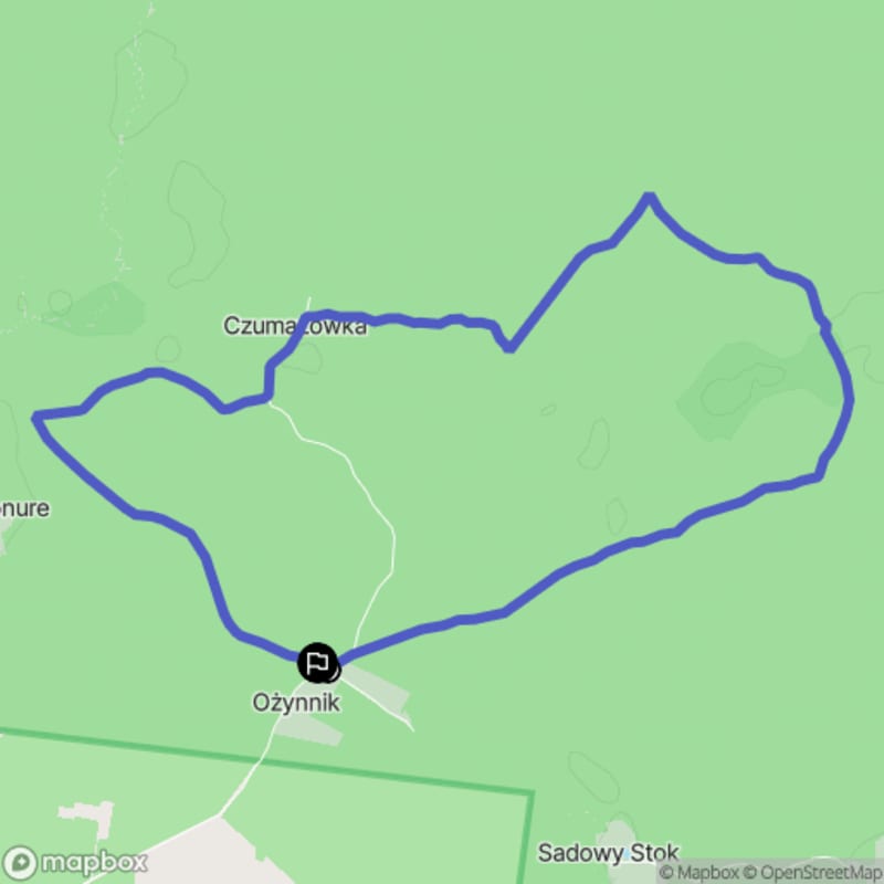 Umiarkowana wędrówka do Czeremchowej Tryby w Puszczy Knyszyńskiej (10 km, 3 godz. 05) - Ożynnik