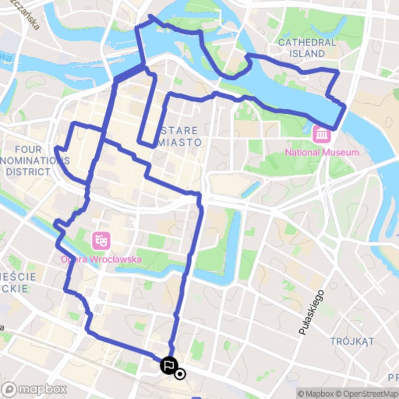 Trudna 9,6-kilometrowa wędrówka: Szczyty i atrakcje Wrocławia - Wrocław