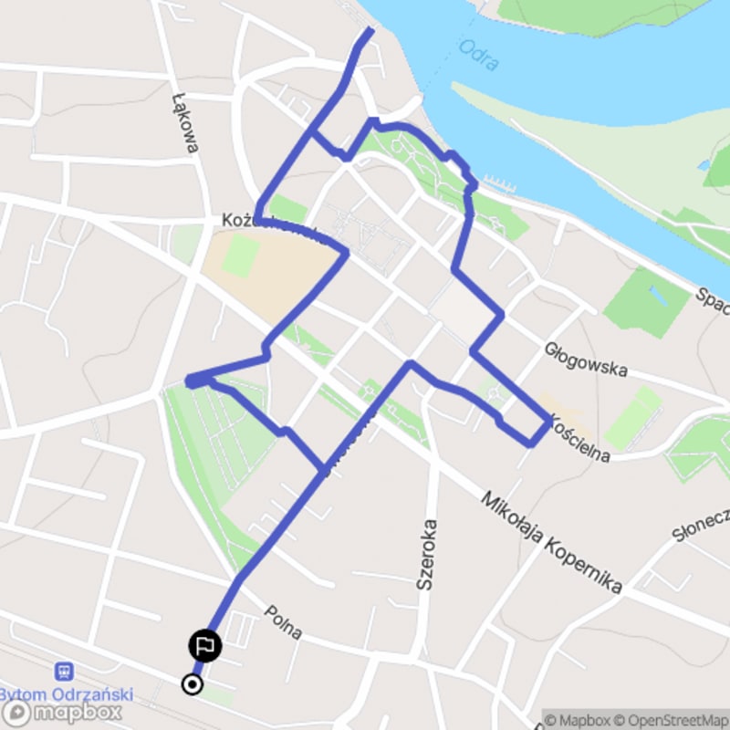 Łatwy 2,7-kilometrowy spacer w Bytomiu Odrzańskim, Polska - Bytom Odrzański