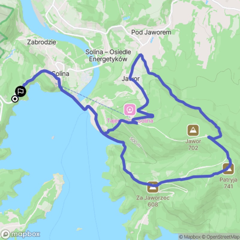 Trudna trasa 14,3 km: Bieszczadzki Bieg Rysia Szczęśliwa Trzynastka - Solina