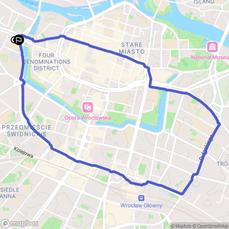 Łatwy 5,9-kilometrowy spacer po Wrocławiu - zobacz najważniejsze atrakcje w 1h40 - Wrocław