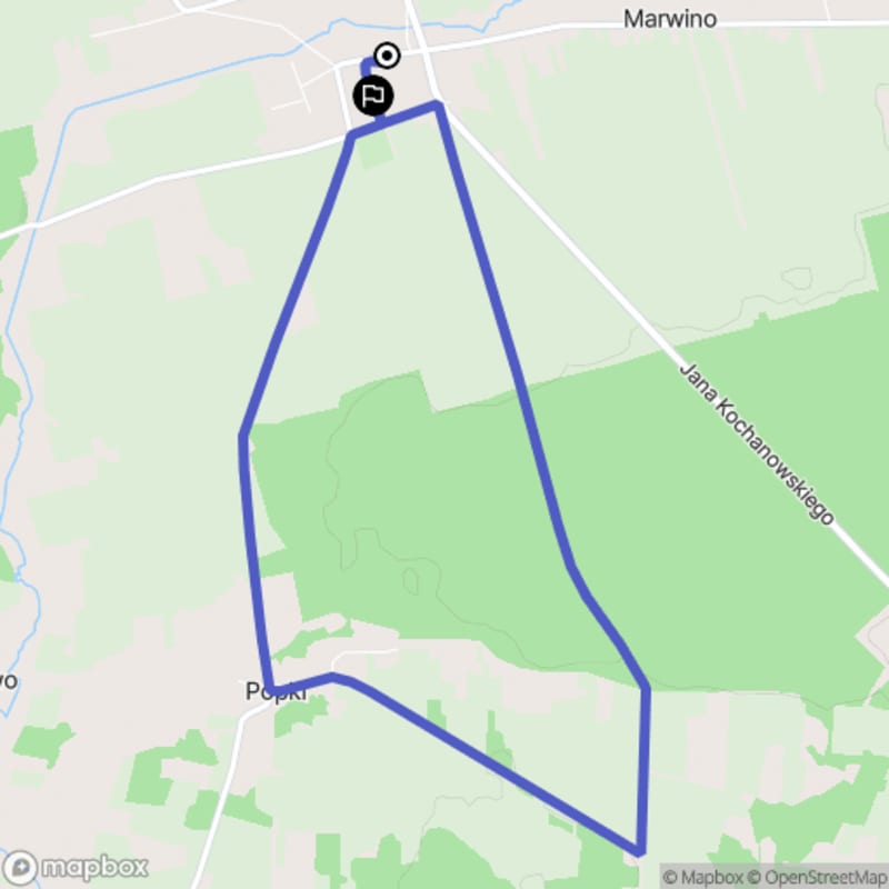 Ścieżka wzdłuż rzeki w Małym Płocku - 8,4 km, poziom trudności średni - Mały Płock