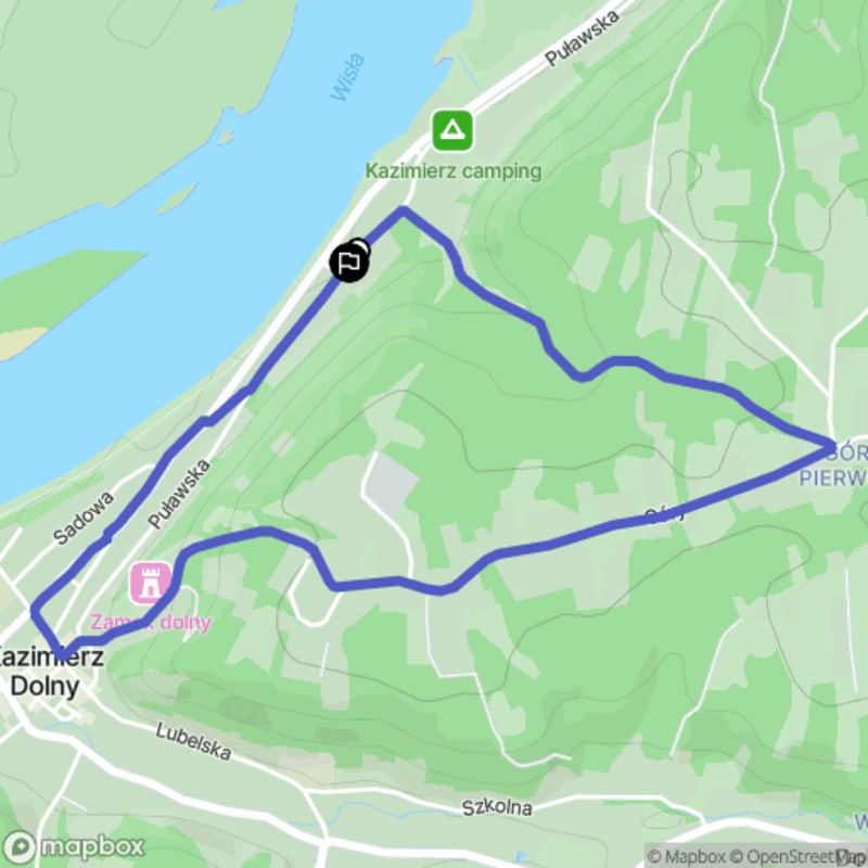 Łatwa wędrówka o długości 3,9 km w Kazimierzu Dolnym: Norowy Dół - Kazimierz Dolny
