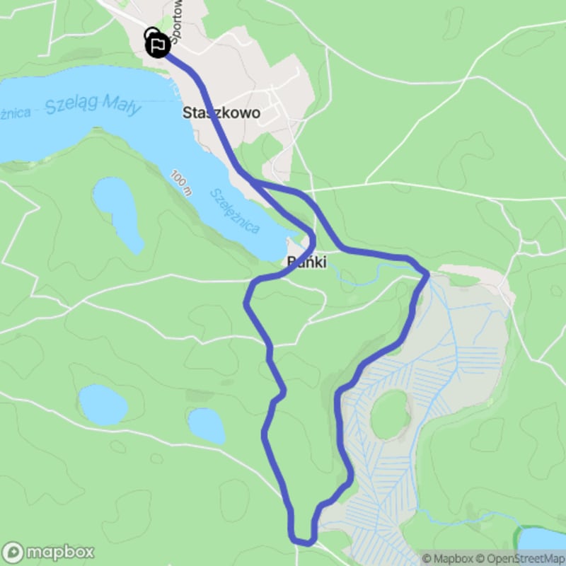 Łatwa pieszałka w Staszkowie o długości 6,8 km o poziomie trudności łatwego. - Staszkowo