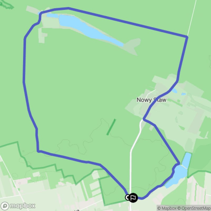 Umiarkowana 11,1-kilometrowa wędrówka po Kozłowieckim Parku Krajobrazowym z Nasutowa do Nowego Stawu - Nasutów