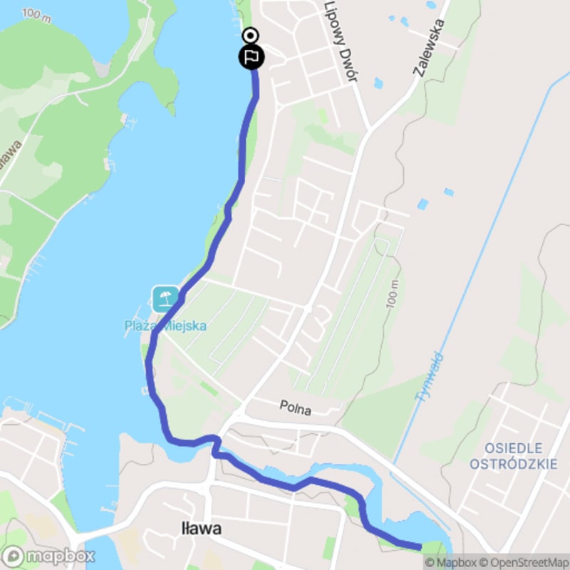 Łatwa, 5,5km rada wędrówka od Iłowy: szlak nad rzeką Angerą - Iława