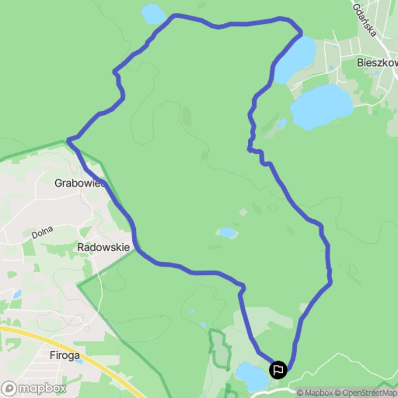 Umiarkowana 10,6-kilometrowa wędrówka po Lesie Okuniewo w Dębniku - 3h25m - Dębnik