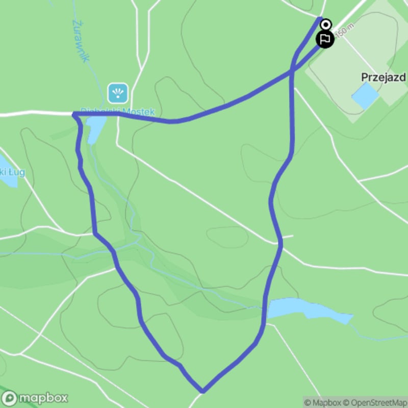 Łatwa 2,8-kilometrowa wędrówka: Ścieżka przyrodnicza Śródborze - 0:50 - Przejazd