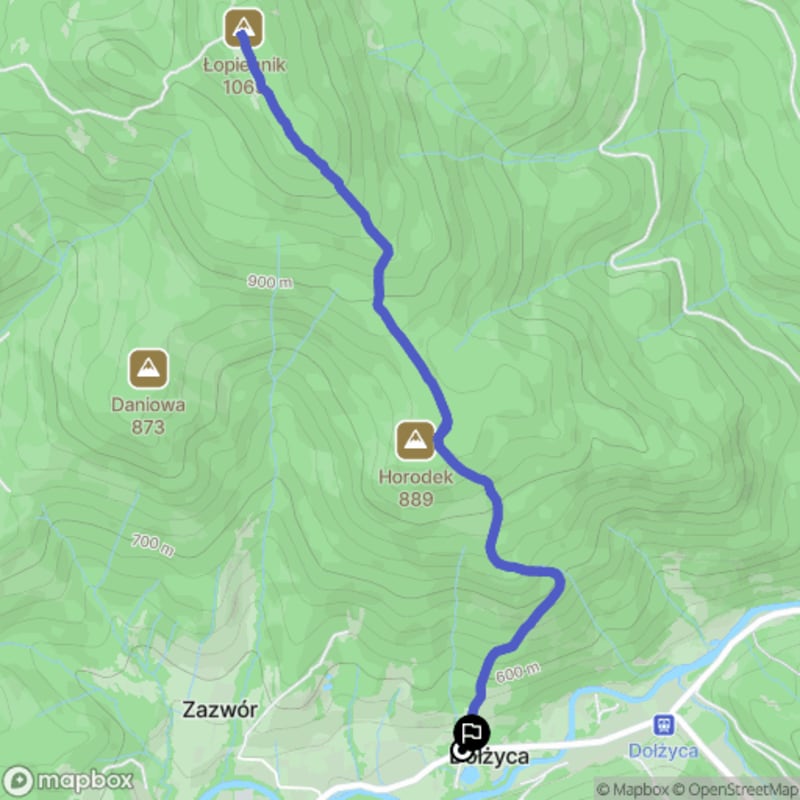 Trudna 6,4-kilometrowa wędrówka na Łopiennik w Bieszczadach - Dołżyca
