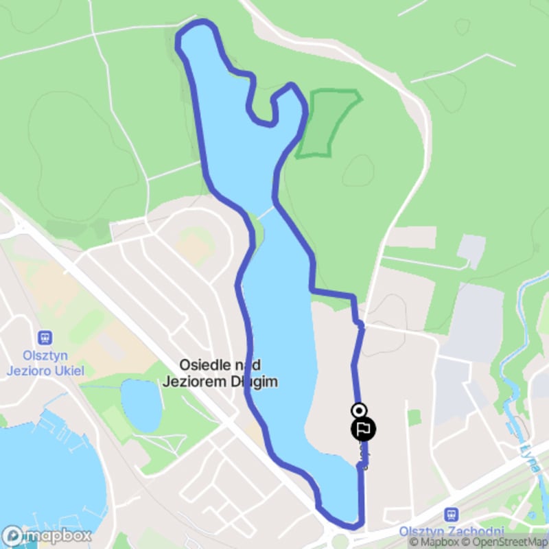 Łatwa 4,1-kilometrowa pętla nad Jeziorem Długim w Olsztynie - Olsztyn