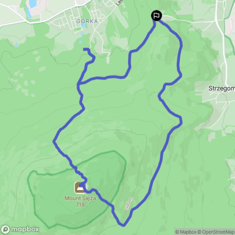 Hard Hike na Ślężę: 12,6km, Szczyt Sudecki - Sobótka