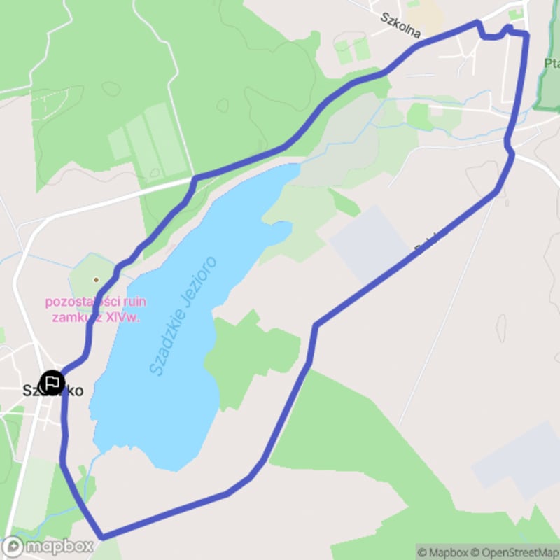 Łatwa, 7,3km dystansowa przechadzka turystyczna z miejscowości Szadzko - Szadzko