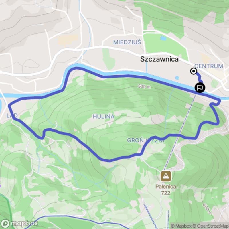 Trudny 4,4-kilometrowy Szlak Szczytów - Pętla Groń - Szczawnica